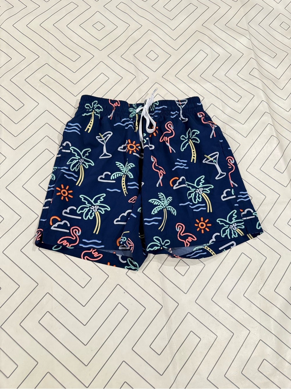 Chubbies Navy Neon Lights Swim Trunks